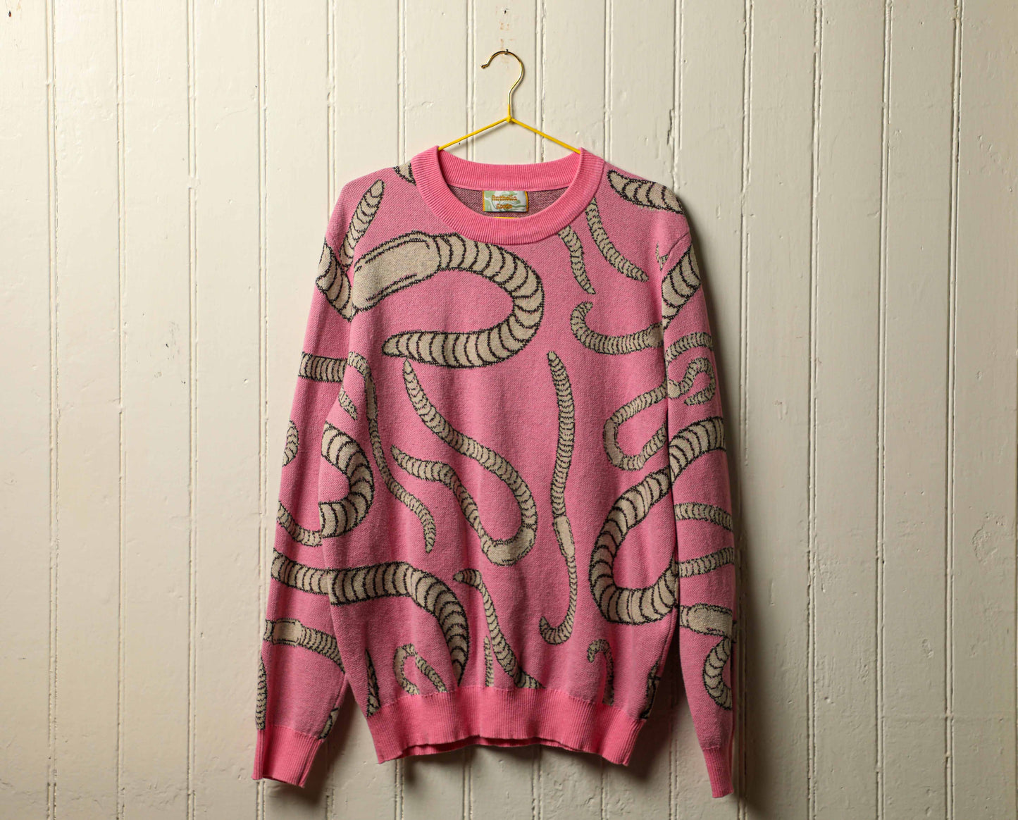 Pink Earthworms Pullover